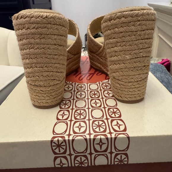 Jeffrey Campbell Sunlit Natural Raffia Wedge Platform Sandal, NWT Sz 37 - Picture 3 of 7